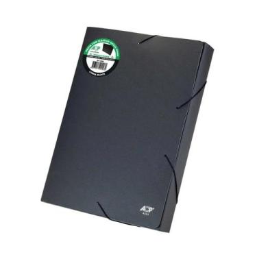 Imagem de Pasta Aba Elastica Plastica Oficio 40mm Linha Black 10un. - ACP
