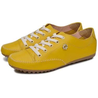 Imagem de Mocatênis Feminino Top Franca Shoes Amarelo, 35