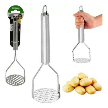 Imagem de Amassador De Batata Espremedor Legumes Purê Inox Reforçado - AMASSADOR