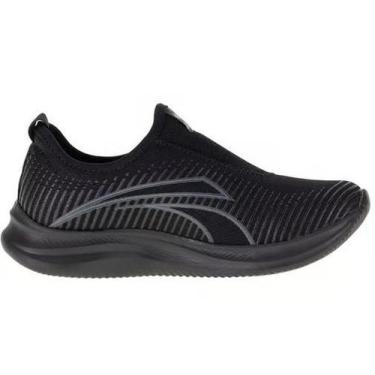 Imagem de Tênis Feminino Kolosh Calce Fácil SlipOn, Preto, 37