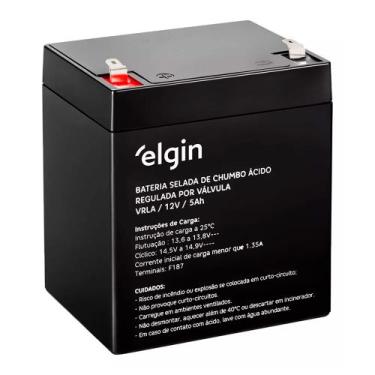 Imagem de Bateria Selada de Chumbo, Elgin VRLA 12V 5AH