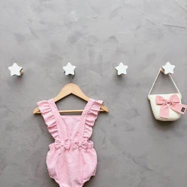 Imagem de 4 Ganchos de parede estrela infantil decoração bebê 4Esbb15c - Hanger 