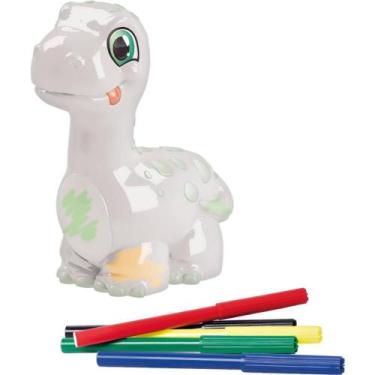 Imagem de Boneco e Personagem Braqueossauro Pintura com Canetas - Samba TOYS