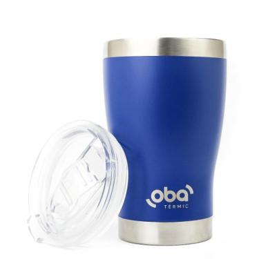 Imagem de Copo Térmico com Tampa 473ml - Oba Termic, Azul