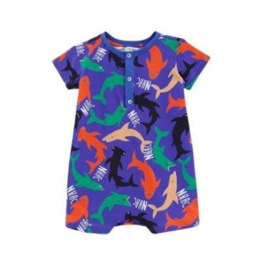 Imagem de Macaquinho Fábula Bebê Malha Tubarãozito Nhac-Masculino