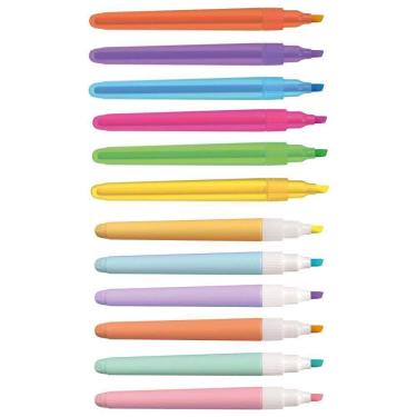 Imagem de Marca Texto Lumini Lite 6 Cores Neon + 6 Cores Pastel Cis Kit Completo