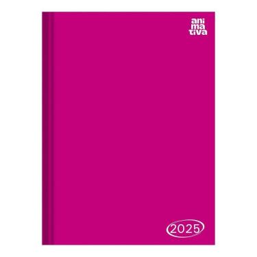 Imagem de Agenda 2025 Anual Costurada 160Fls Kbom Rosa Pink Animativa