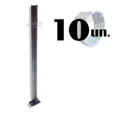 Imagem de Haste para concertina 30cm galvanizada base - 10 unid. - JJ