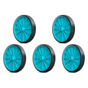 Imagem de Kit C/5 - Roda Para Carrinho De Feira Reforcada - KAORI