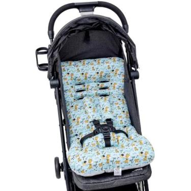 Imagem de Almofada Para Carrinho de Bebê Universal - SAFARI GIRAFA - CLICK TUDO