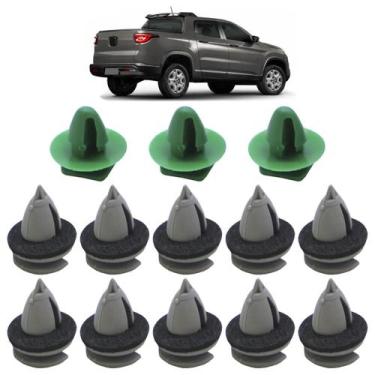 Imagem de Kit Grampo Presilha Moldura Paralama Traseiro Toro 2016 A 2020 13 Peça