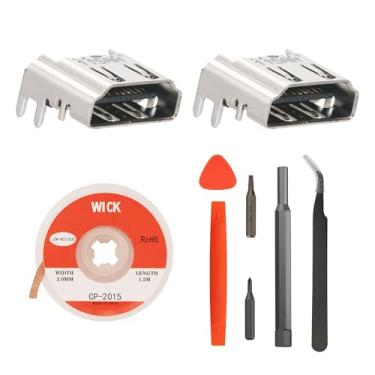 Imagem de Benseager Kit De Substituição De Porta Hdmi Para Console Ps4, Kit De Reparo De Interface De Soquete Hdmi Para Playstation 4 (Não Para Ps4 Slim/Pro)