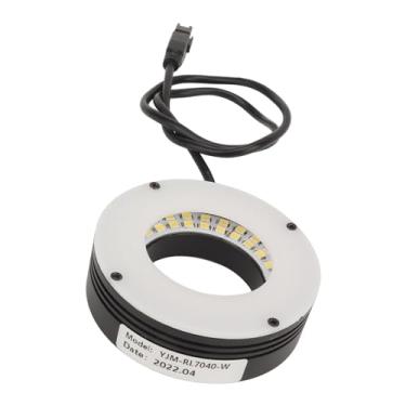 Imagem de Luz Circular do Diodo Emissor de Luz, Visão Macro da Câmera do Microscópio da Luz do Círculo do Diodo Emissor de Luz Luz do Círculo do Diodo Emissor de Luz para a Câmera