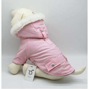 Imagem de Petzzi Casaco quente para cães para inverno e clima frio, jaqueta de cachorro para gatos pequenos, parca de neve acolchoada com isolamento - Alexander (rosa, grande)