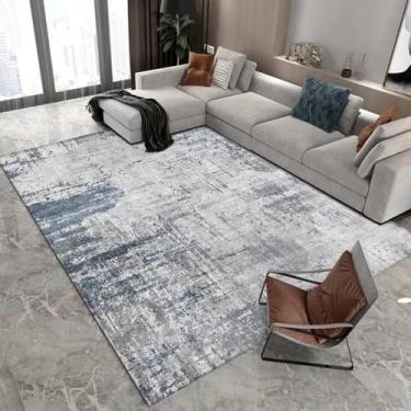 Imagem de Tapete cinza claro verde estilo moderno decoração de sala de estar tapete grande sofá cabeceira área tapetes quarto sala, flanela 7,60 x 90 cm 23,6 x 35,4 pol.