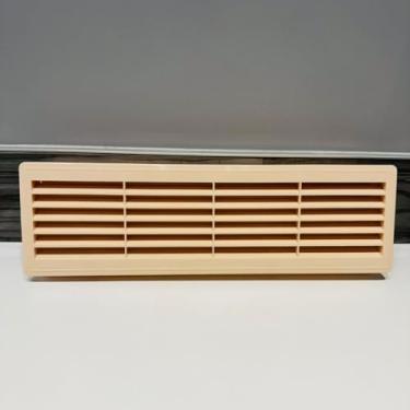 Imagem de Byson Grade de ventilação para porta de banheiro 18 x 5 polegadas (440 x 120 mm) Registro de ventilação de porta interna (maple)