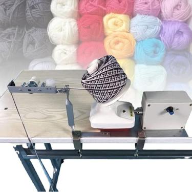 Imagem de Enrolador De Bola De Fio 500G, Fio De Rolo De Tricô EléTrico, Enrolador De Bola De Fio De Nylon - Velocidade AjustáVel, Capacidade De Enrolamento