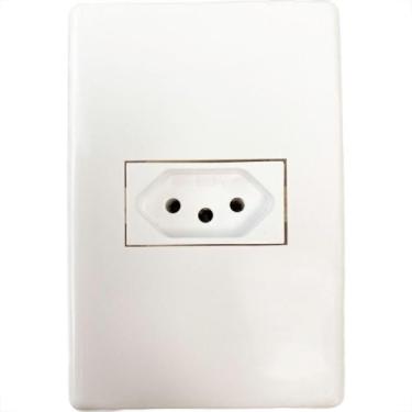 Imagem de Conjunto Steck Linha Stella Com Placa 1 Tomada 2P+T. 10A. - 869260