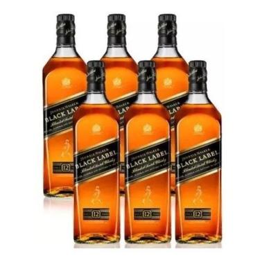 Imagem de Combo Whisky Johnnie Walker Black Label 1l - 6 Unidades