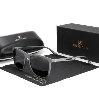 Imagem de Óculos de sol moldura de alumínio Kingseven classico 7186, Cinza