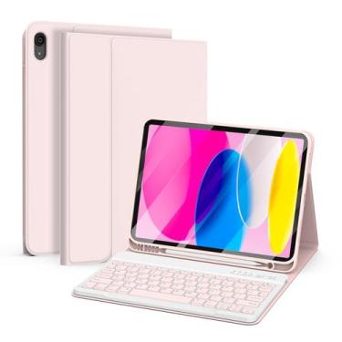 Imagem de Capa de Teclado Besky para iPad 10ª Geração (10.9", 2022) - Rosa