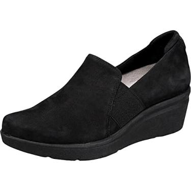 Imagem de Anne Klein Sapato de salto anabela feminino Invite, Preto, 10.5