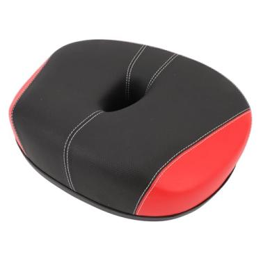 Imagem de Sela de Almofada de Bicicleta Larga Sela de Conforto Com Espuma de Memória Substituição de Assento de Bicicleta para Bicicletas Externas Internas (Vermelho)