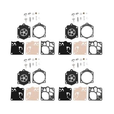 Imagem de 1 x kit de reconstrução de carburador de carburador diafragma para motosserra Walbro WJ Carb K10-WJ para ferramentas de motosserra Husqv Arna Poulan (4 conjuntos)