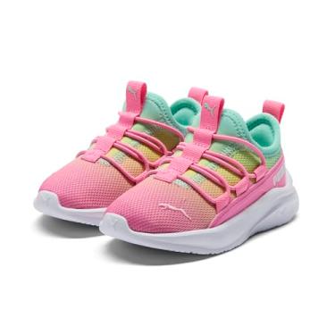 Imagem de PUMA Tênis infantil unissex Softride One4all sem cadarço, Rosa rápido - menta, 22