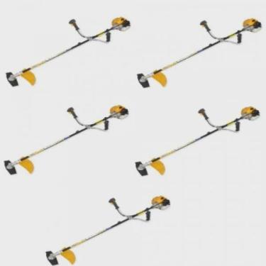 Imagem de Kit com 5 Roçadeira a Gasolina Semi Profissional 33CC VR330H Vulcan Trent Amarelo