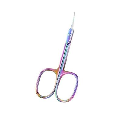 Imagem de Tesoura De Cutícula Com Lâmina Curvada Extra Fina Para Manicure E Pedi