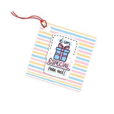 Imagem de 100 Tags Para Pacotes De Presente E Encomendas Com Furo - Nicolados, é