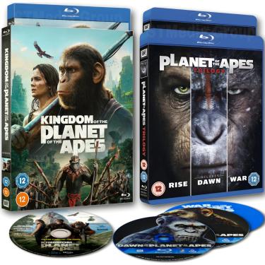 Imagem de Generic Coleção De 4 Filmes Planeta Dos Macacos 2011-2024 (Reino Do + Macacos: A Guerra O Confronto Ascensão) [Blu-Ray] [Region Free]