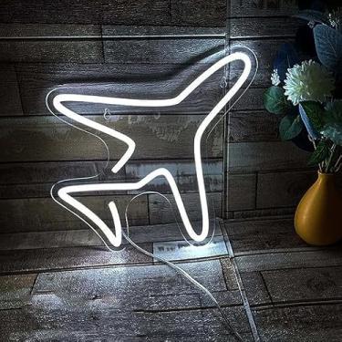 Imagem de Sinal neon, luz noturna neon, decoração de parede, luzes neon, operação USB, luz neon acrílica, quarto de meninos, decoração de sala de jogos (branca)