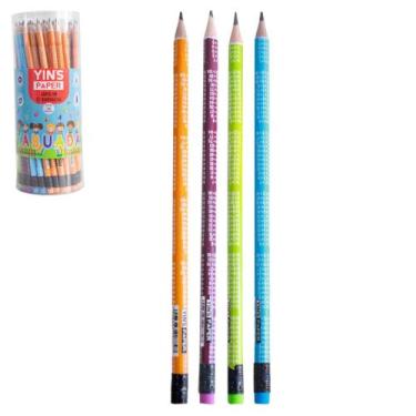 Imagem de Lápis Preto de Escrita Tabuada HB com Borracha CIS Redondo Unitário