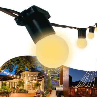 Imagem de Varal de Luzes 50m Externo Com Lâmpadas 220v Inclusas Brancas