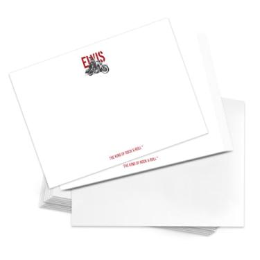 Imagem de Desert Cactus Elvis Presley Pacote com 10 cartões de papelaria Cartolina Inclui Envelopes Memo Party Thank You (Design de cartão A)