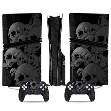 Imagem de Skin Sticker for PS5 Pro Disc Edition, Protective Vinyl Decal Cover Wrap for Console and Controller (Black)