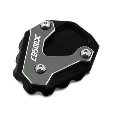 Imagem de Acessórios para motocicletas: Placa de extensão para descanso lateral, Placa ampliadora, Suporte para descanso lateral, Para CB500X CB 500X CB500 X 2013-2023