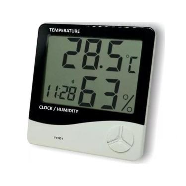 Imagem de Termo-Higrômetro Digital Com Relógio Ins-1301