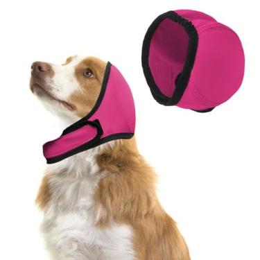 Imagem de Touca de natação para cães, envoltórios de proteção de ouvido à prova d'água para cães, capuz calmante para cães, protetor de orelha de animal de estimação para fogos de artifício, cuidados e alívio