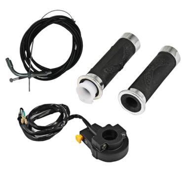 Imagem de Mingdun Cabo de acelerador e cabo de embreagem com interruptor de desligamento para bicicleta motorizada 49cc 66cc 80cc