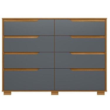 Imagem de Cômoda Gaveteiro Georgia Freijó Cinza - Moval