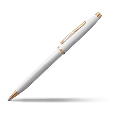 Imagem de Cross Caneta esferográfica recarregável Century II, caneta esferográfica média, inclui caixa de presente luxuosa – laca branca perolada