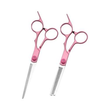 Imagem de Tesoura De Cabelo Profissional 5.5 6.0 Para Barbearia, Escola De Apren