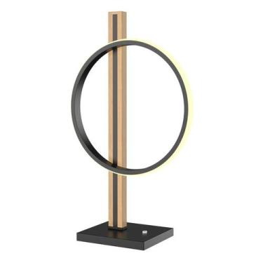 Imagem de Luminária De Mesa LED Quebec 10W 3000K 500LM Preto E Natural Bivolt El