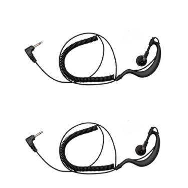 Imagem de Sarcia Fone de ouvido Listen Only 3,5 mm em formato G para aplicação da lei Kenwood Baofeng Motorola Yaesu Rádio bidirecional Walkie Talkie Polícia Segurança e Aplicação da Lei, 2 unidades