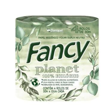 Imagem de Papel Higiênico Neutro Folha Dupla Fancy Planet 4 Rolos - Damapel