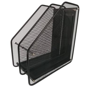 Imagem de Porta Arquivo Duplo Pasta Organizador Revista Document Preto