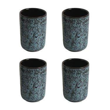 Imagem de Conjunto de Copos Porto Brasil Neo Stoneware Night Sky 110ml - 4 Peças 